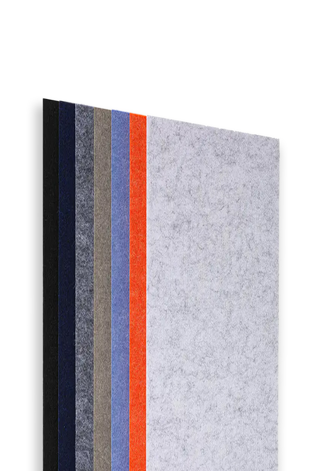 Polyesterikuituiset akustiset paneelit