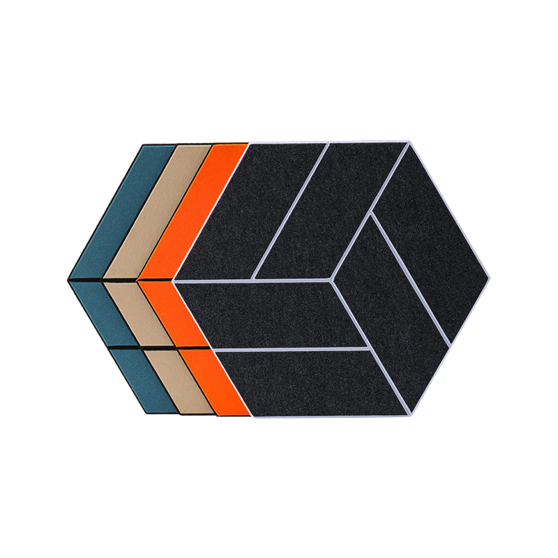 Mukautettava uritettu polyesterikuituinen ääntä vaimentava paneeli