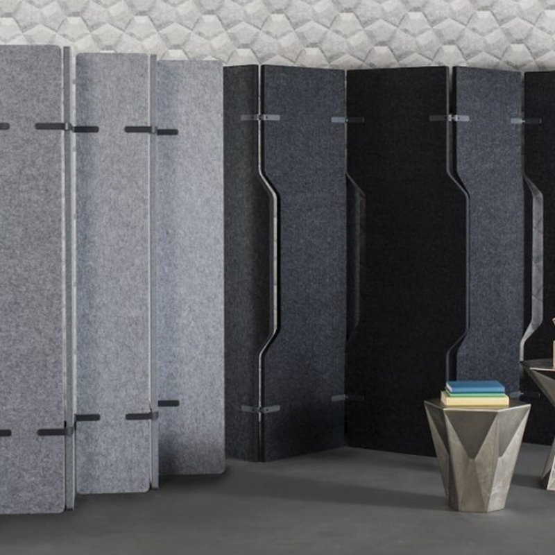 Laadukkaat ympäristöystävälliset toimistoväliseinät liikkuvat lehden muotoiset tilanjakajat Korkea äänenvaimennus mukautettava moderni muotoilu