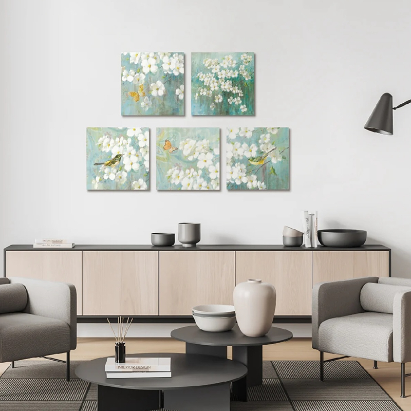 Modernit lämmönsiirto-akustiset seinämaalaukset - HD, ääntä vaimentavat, makuuhuoneeseen/olohuoneeseen