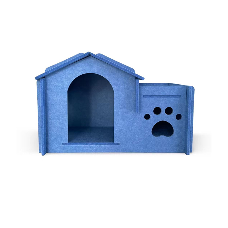 Moderni akustinen kissansänky lemmikkieläimille vaimentaa melua ja kaikua olohuoneen tai huoneiston graafiseen suunnitteluun