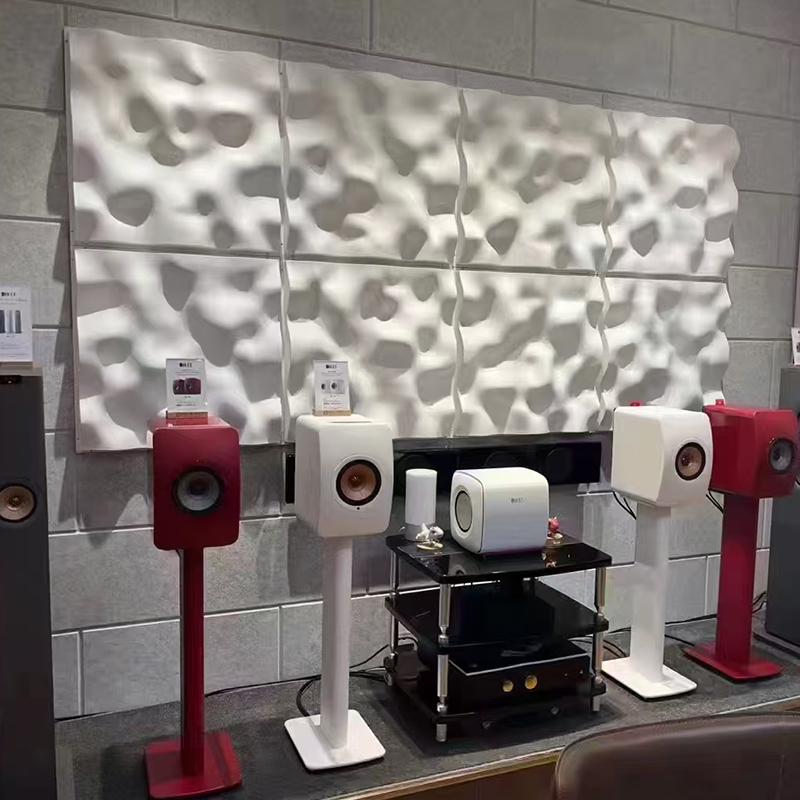 Moderni 3D värikäs akustinen äänen diffuusoripaneeli koristeellinen kattoseinäsuunnittelu hallin sovelluksiin Graafinen suunnittelu saatavana